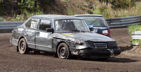 - Kaj Kjellerup punkterede i Klasse 1 med sin SAAB 900 på Løvel Banen.